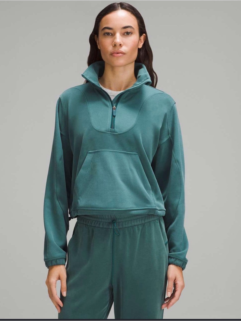 SET! Lululemon Ribbed Softstream Set in storm teal